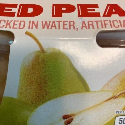 Bartlett Diced Pears Packed In Water, Water