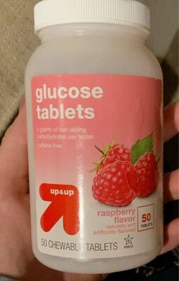 Glucose Chewable Tablets, Raspberry, Raspberry