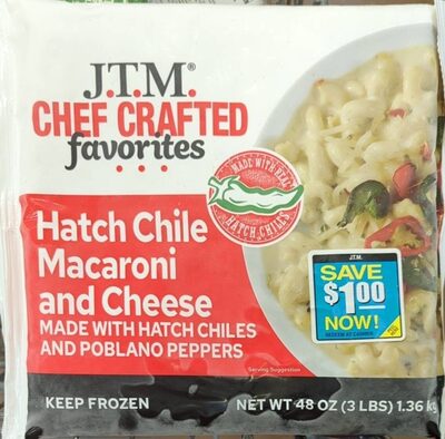 Hatch Chile Macaroni And Cheese Made With Hatch Chiles And Poblano Peppers, Hatch Chiles And Poblano Peppers