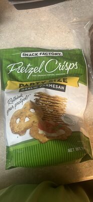 Snack Factory Garlic Parmesan Pretzel Crisps, 14 OZ Party Size Bag