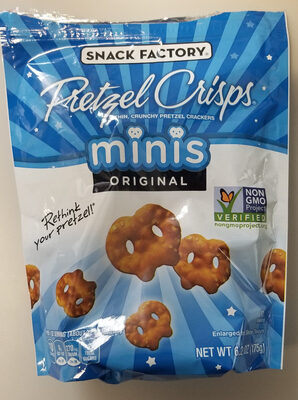 Original Minis Thin, Crunchy Pretzel Crackers, Original