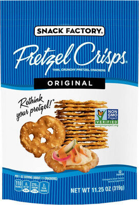 Snack Factory Pretzel Crisps, Original, 11.25 Oz
