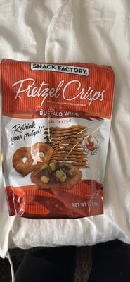 Snack Factory Buffalo Wing Pretzel Crisps, 7.2 OZ Resealable Bag