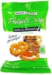 Snack Factory Pretzel Crisps, Garlic Parmesan, On-the-Go Bag, 3 Oz