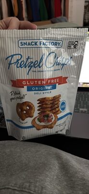 Snack Factory Pretzel Crisps Gluten Free, Original Flavor, 5 Oz
