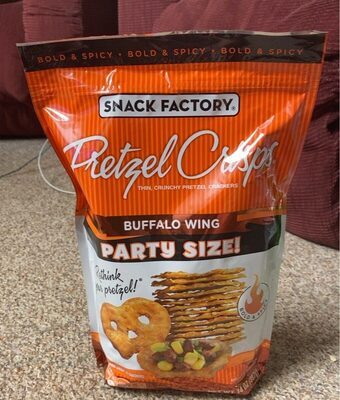 Snack Factory Pretzel Crisps, Buffalo Wing, Party Size, 14 Oz