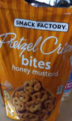Snack Factory Pretzel Crisps Bites, Honey Mustard Pretzels, 12 Oz