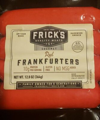 Red Gourmet Frankfurters, Red