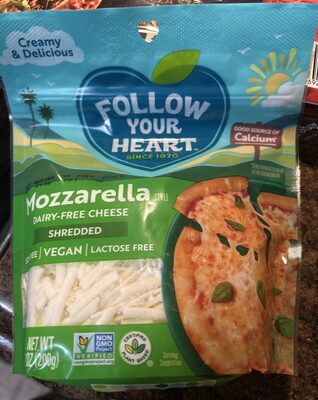 Mozzarella Style Dairy Free Finely Shredded Cheese, Mozzarella Style