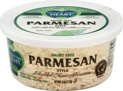 Parmesan Style Dairy Free Shredded Cheese Alternative, Parmesan Style