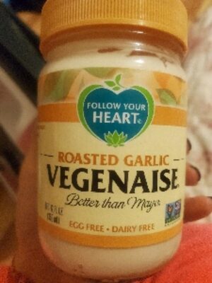 Follow Your Heart, Vegenaise Gourmet, Dipping Sauce & Spread, Roasted Garlic, Roasted Garlic