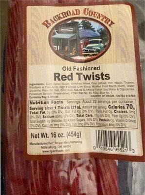 Old Fashioned Red Twists, Old Fashioned
