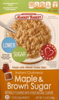 Maple & Brown Sugar Instant Oatmeal, Maple & Brown Sugar