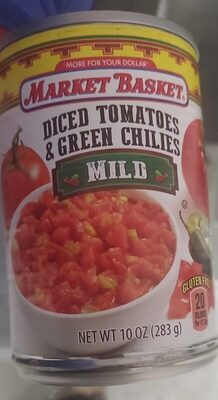 Mild Diced Tomatoes & Green Chilies, Mild & Green Chilies