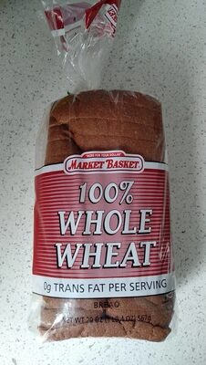 100% Whole Wheat Bread, Whole Wheat
