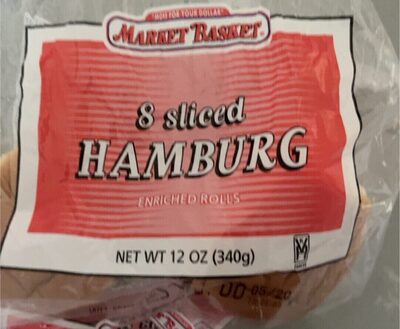 Sliced Hamburg Enriched Rolls