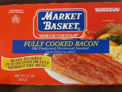Old Fashioned Hardwood Smoked Fully Cooked Bacon, Old Fashioned Hardwood Smoked