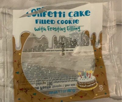 Wgr Fully Bkd Filled Ck Confetti Cake W/ Frosting Filling Naturally Flavored