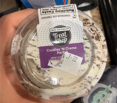 Cookies 'N Creme Mousse With Chocolate Crumb & Whipped Topping Parfait Cup, Cookies 'N Creme