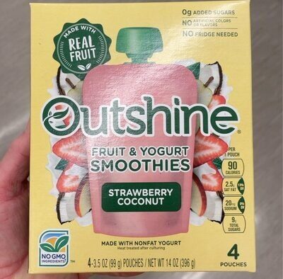 Strawberry Coconut Fruit & Yogurt Smoothies, Strawberry Coconut