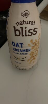 COFFEE MATE NATURAL BLISS Vanilla Oat Milk Liquid Coffee Creamer 32 fl. oz. Bottle