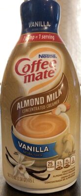 Vanilla Flavor Almond Milk Concentrated Creamer, Vanilla
