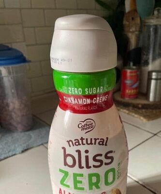 NESTLE COFFEE MATE NATURAL BLISS Liquid Sugar Free Cinnamon 32floz Bottle