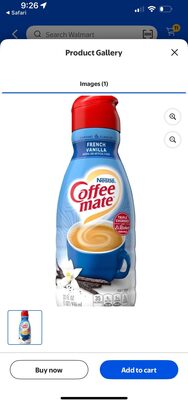 NESTLE COFFEE-MATE French Vanilla Liquid Coffee Creamer 64 fl. oz. Bottle