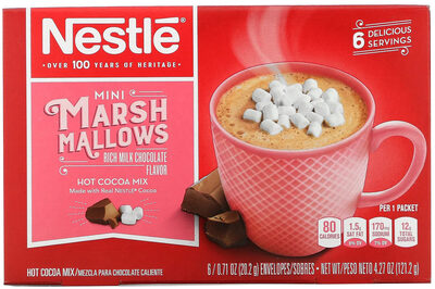 NESTLE Hot cocoa mix Mini Marshmallow Envelopes (6X0.71oz)