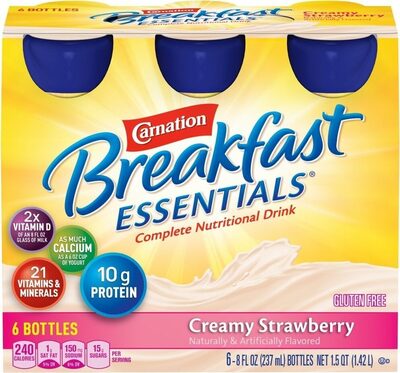 Protein 10 G Nutritional Drink, Creamy Strawberry, Creamy Strawberry