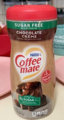 NESTLE COFFEE-MATE Sugar Free Chocolate Creme Powder Coffee Creamer 10.2 oz. Canister