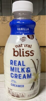 Vanilla Real Milk & Cream Creamer, Vanilla