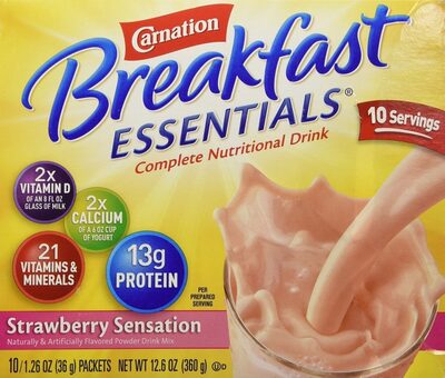 Strawberry Sensation Flavored Complete Nutritional Drink, Strawberry Sensation