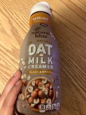 Hazelnut Plant Based Oat Milk Creamer, Hazelnut