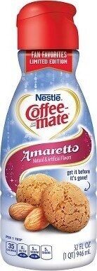 COFFEE MATE Liquid Amaretto 32floz Yaya Bottle