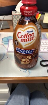 NESTLE COFFEE MATE Coffee Creamer Snickers Flavor Liquid Concentrate Pump Bottle - 50.7 fl. Oz.