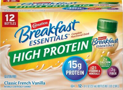 Classic French Vanilla Flavor High Protein Nutritional Drink, Classic French Vanilla