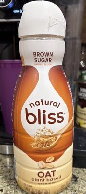 COFFEE MATE NATURAL BLISS Brown Sugar Oat Milk Liquid Creamer 32 fl. oz. Bottle