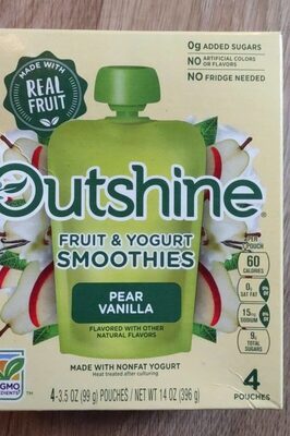 Pear Vanilla Fruit & Yogurt Smoothies, Pear Vanilla