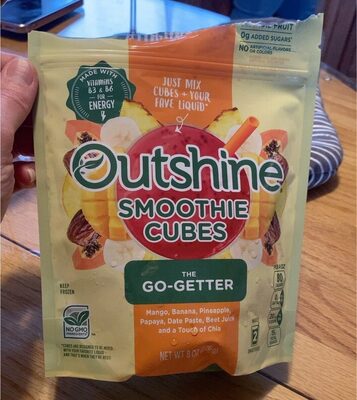 The Go-Getter Mango, Banana, Pineapple, Papaya, Date Paste, Beet Juice And A Touch Of Chia Smoothie Cubes, The Go-Getter