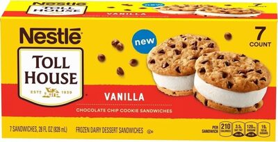 Chocolate Chip Frozen Dairy Dessert Sandwiches, Chocolate Chip