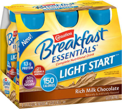 Light Start, Rich Milk Chocolate Flavor Nutritional Drink, Rich Milk Chocolate
