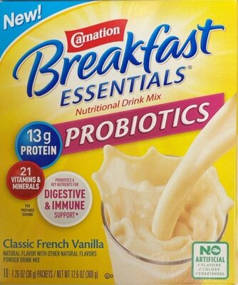 Classic French Vanilla Probiotics Nutritional Drink Mix, Classic French Vanilla