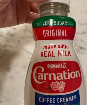 NESTLE CARNATION Creamer Liquid Zero Sugar Original 32floz Bottle