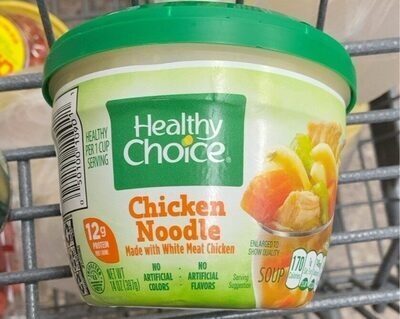 Healthy Choice Chicken Noodle Soup, Microwave Bowl, 14 oz.