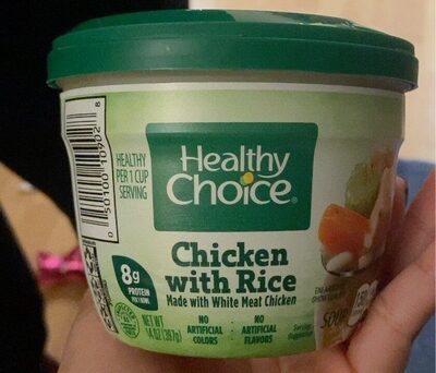 Healthy Choice Chicken With Rice Soup, Microwave Bowl, 14 oz.