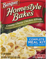 Banquet Homestyle Bakes Creamy Cheesy Chicken Alfredo, Meal Kit, 35.7 OZ
