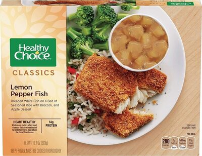 Healthy Choice Classics Lemon Pepper Fish, Frozen Meal, 10.7 oz.