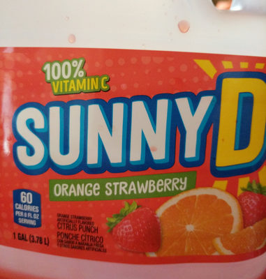 Orange Strawberry Flavored Citrus Punch Drink, Orange Strawberry
