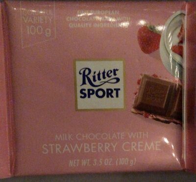 Strawberry Creme Milk Chocolate, Chocolate; Strawberry